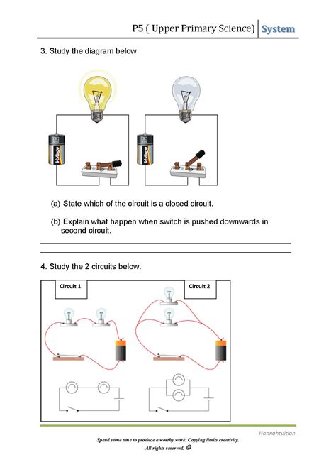 Electricity Series Worksheets Pdf