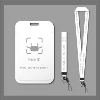 Face recognition card holder for student id campus meal card case bus subway card protective ...