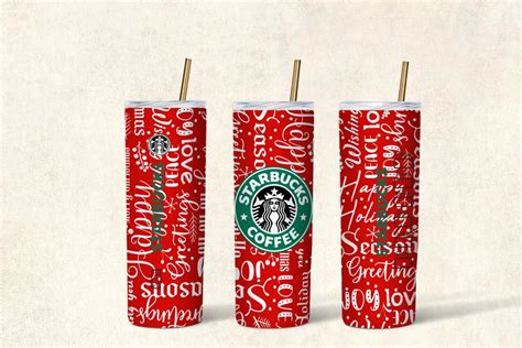 STARBUCKS CHRISTMAS TUMBLERS – PRETTY-PRESSED