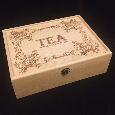 Wooden Tea Box - Etsy