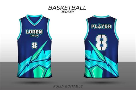 Premium Vector | Basketball jersey design template