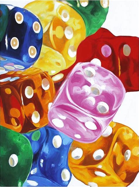 Glorious Artwork Dice Painted Canvas Wall Art | Artwork painting, Canvas wall art, Canvas painting