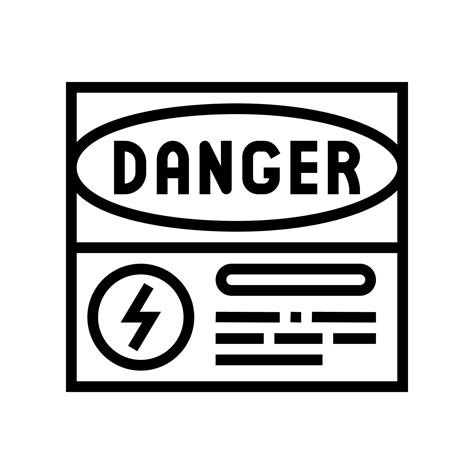 danger electricity line icon vector illustration 22789365 Vector Art at ...