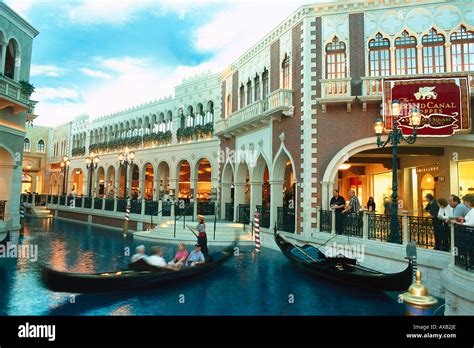 Gondola inside the Venetian Resort Hotel, Las Vegas Nevada, USA ...