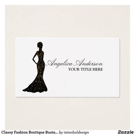 Classy Fashion Boutique Business Card | Zazzle.com in 2021 | Boutique ...