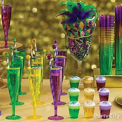 Mardi Gras King Cake and Cocktails Ideas- Party City | Mardi gras party decorations, Mardi gras ...