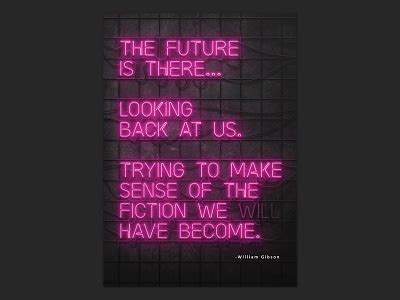 Cyberpunk quote - neon by Blake Gedye on Dribbble