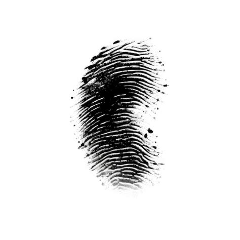 Premium AI Image | Fingerprint isolated on white background black ink