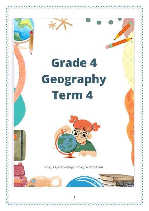 Geography Term 4 Grade 4 • Teacha!