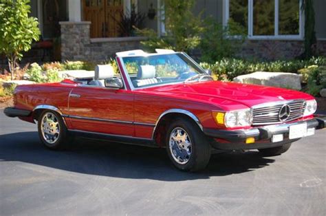 Buy used 1983 Mercedes Benz 380SL Convertible, Red with Gray Interior - Perfect Condition in ...