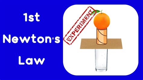 1st Newton Law - Experiment and Explanation - YouTube