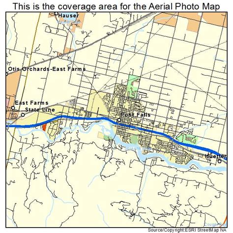 Aerial Photography Map of Post Falls, ID Idaho