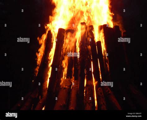 Easter fire, Germany, Lower Saxony Stock Photo - Alamy