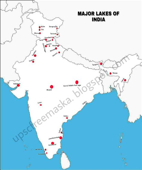 Major Lakes Of India Map Map Of World | Images and Photos finder