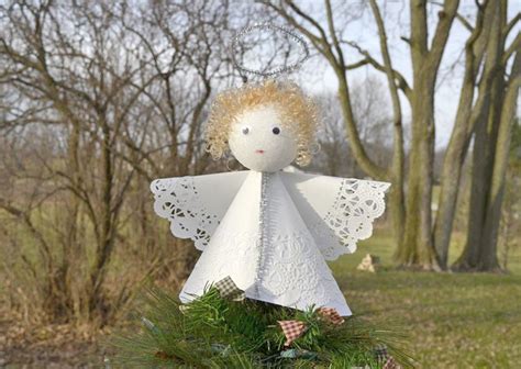 Angel Tree Topper DIY Craft | Diy tree topper, Christmas tree topper ...