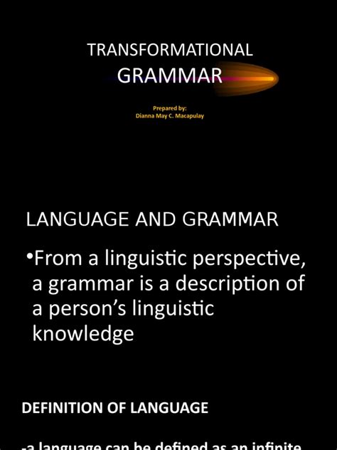 Transformational Grammar | PDF | Syntax | Phrase