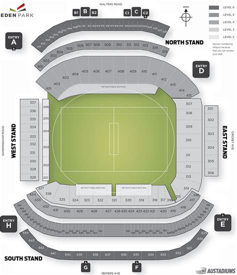 Eden Park Stadium Map - Danya Ellette