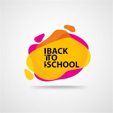 Premium Vector | Back to school logo