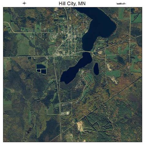 Aerial Photography Map of Hill City, MN Minnesota