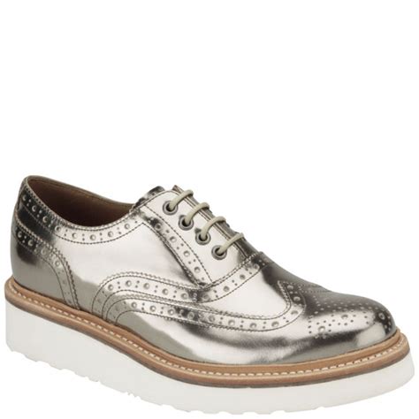 Grenson Women's Emily Metallic Brogues - Bronze - Free UK Delivery over £50