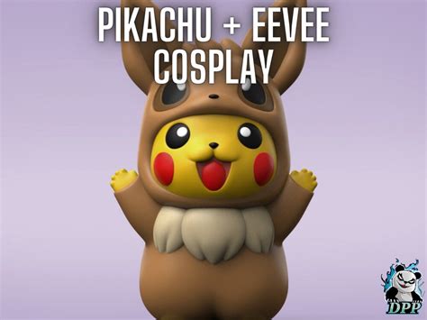 PIKACHU EEVEE Pokémon Cosplay Pokémon Gen 1 Eeveelutions Vaporen ...