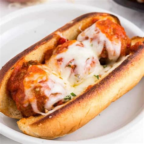 The Best Meatball Subs - with garlic bun! Recipe - Rachel Cooks®