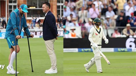 Ashes 2023: Twitter Reacts As Nathan Lyon Comes Out To Bat With Severe ...