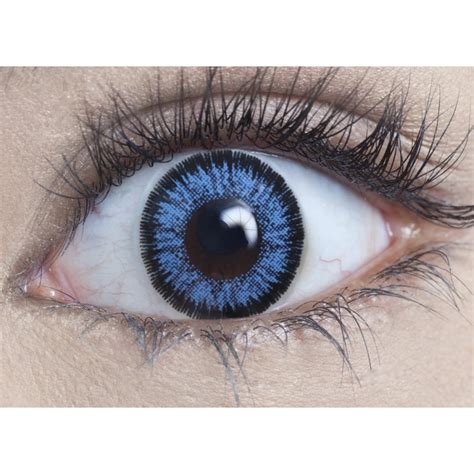 MesmerEyez Natural Halloween Coloured Contact Lenses Real Blue(1 Day)