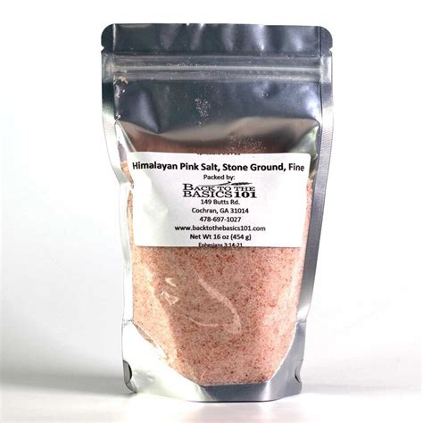 Pink Himalayan Salt, 1 lb – Back To The Basics 101