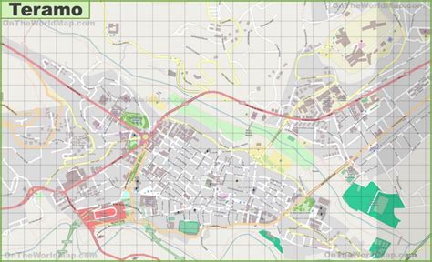 Large detailed map of Teramo - Ontheworldmap.com