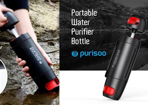 Purisoo Portable Water Purification Bottle - Geeky Gadgets