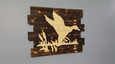 Duck Hunting Waterfowl Hunting Outdoors Wooden Wall Art - Etsy