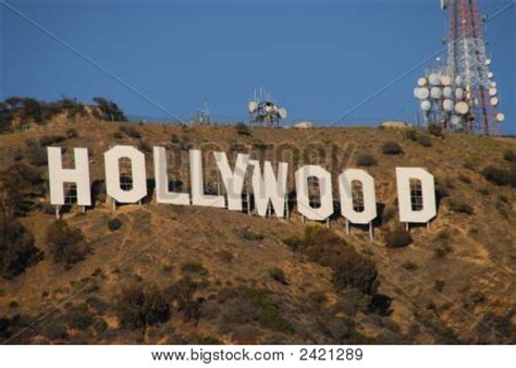 Hollywood Sign - Close Image & Photo | Bigstock