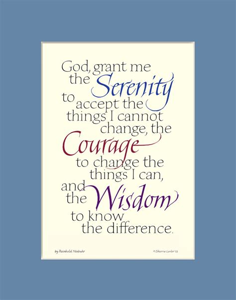 Serenity Prayer Printable Image Free