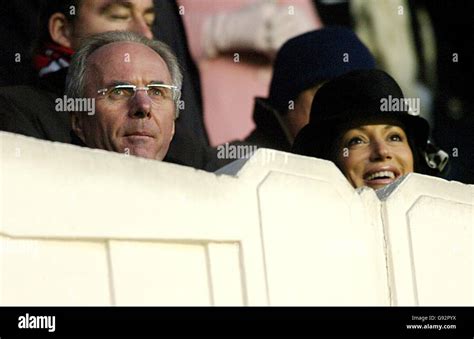 England manager Sven Goran Eriksson and his partner Nancy Dell'Olio ...