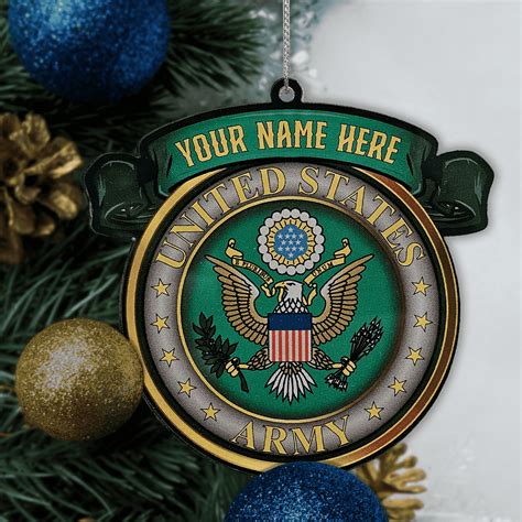 ARMY Personalized Acrylic Christmas Ornament