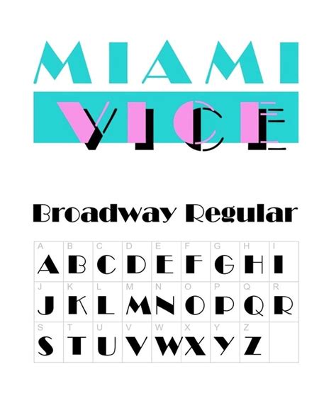 Miami Vice Logo Font - The show’s primary logo is called, by the show’s ...