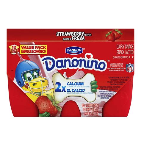 Dannon Danonino Strawberry Dairy Snack - Shop Yogurt at H-E-B