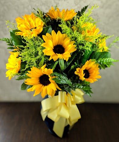 Sunny Sunflower Bouquet Whittier, CA | Ron & Alicia Robinson Florist