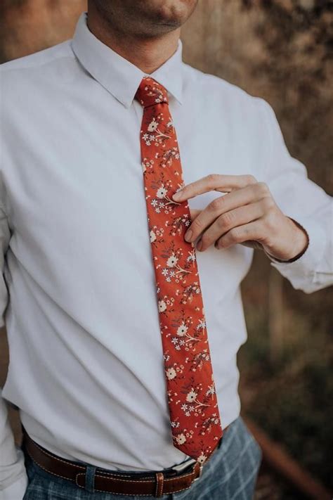 Autumn | Dazi, Floral tie wedding, Skinny ties