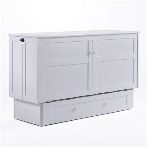 Cabinet Bed Queen White - Hanaposy