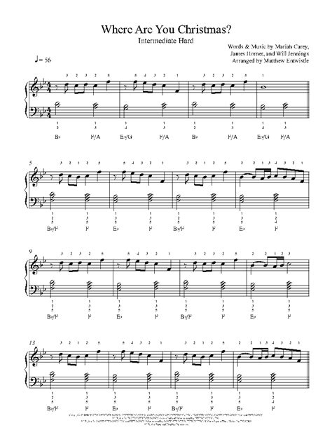 Where Are You Christmas? by Faith Hill Sheet Music & Lesson ...