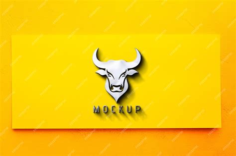 Premium PSD | 3d logo mockup PSD template