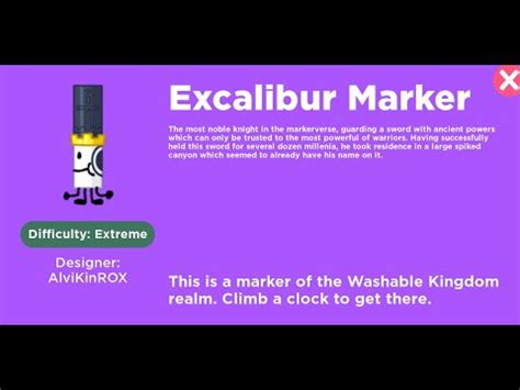 How to get Excalibur Marker - Find The Markers - YouTube