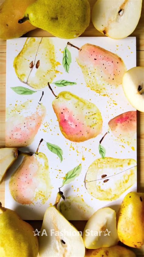 10 Watercolor Fruit Painting Ideas - Easy Watercolor Painting Tutorial [Video] [Video] | Fruit ...