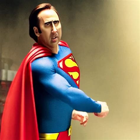 film still of Nic Cage as Superman | Stable Diffusion | OpenArt