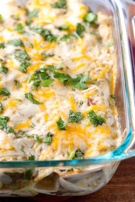 Easy Salsa Verde Chicken Enchiladas - KIF