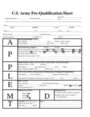 Fillable APPLEMDT.pdf - U.S. Army Pre-Qualification Sheet Recruiter ...