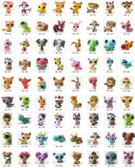 10pcs/lots Littlest Pet Shop Animals Loose Figures Collection Toy 10 styles | eBay