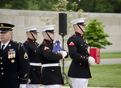 Marine Corps flag and urn bearers - Columbarium 9 - Arling… | Flickr